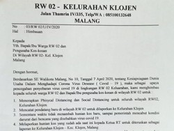 Klarifikasi soal Surat Edaran RW di Kota Malang Tolak Tenaga Medis Ngekos
