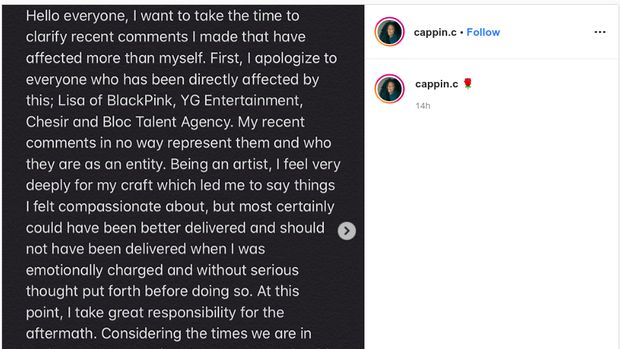 Permintaan maaf Cierra karena menuduh Lisa BLACKPINK mencuri tariannya