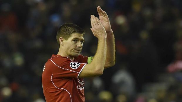 Liverpool's English midfielder Steven Gerrard. AFP PHOTO / PAUL ELLIS