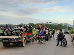 Polisi Amankan Puluhan Motor di Kendari yang Dipakai untuk Balapan Liar