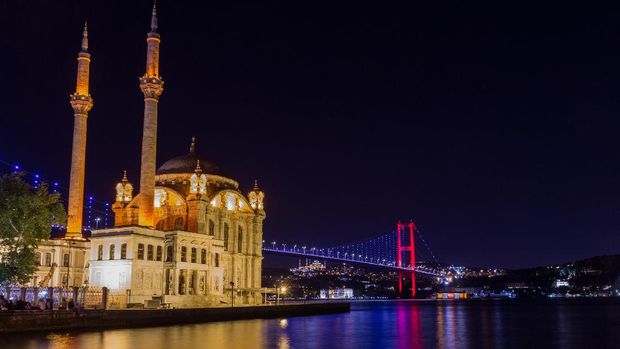 Borphoros Bridge from Ortaköy, Istanbul, Turkey