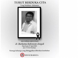 Bertambah Lagi, Dokter 28 Tahun Meninggal Dunia Positif Corona