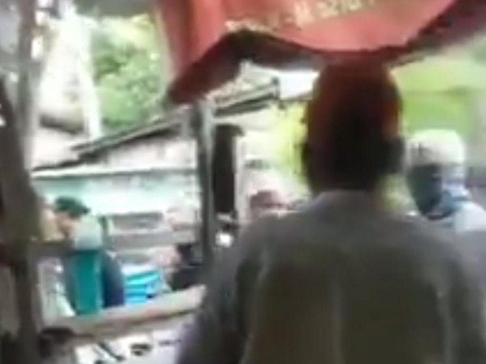 Screenshot video viral warung tuak diminta tutup di Deli Serdang