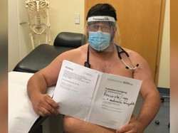 Protes Kekurangan APD, Dokter Jerman Ramai-ramai Foto Bugil