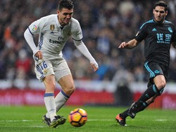 Gelandang bertahan diisi oleh Mateo Kovacic. Memperkuat Real Madrid selama empat tahun dari 2015, pemain asal Kroasia itu ditebus dari Inter Milan seharga 38 juta euro (Getty Images)