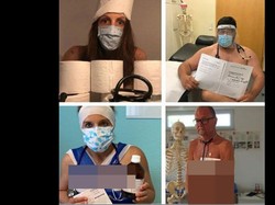 Protes Kekurangan APD, Dokter di Jerman Ramai-ramai Pose Telanjang
