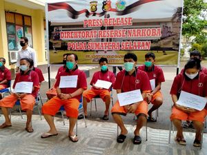 Polda Sumsel Tangkap 11 Bandar Narkoba, Ada yang Suami-Istri