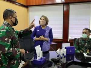 Bantuan Hand Sanitizer untuk TNI Terus Mengalir