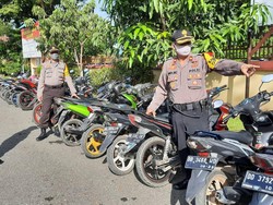 Polisi Amankan 60 Sepeda Motor yang Dipakai Balapan Liar di Pangkep
