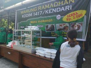 Kodim 1417 Kendari Dirikan Warung Ramadhan Serba Rp 2 Ribu Kodim 1417 Kendari Dirikan Warung Ramadhan Serba Rp 2 Ribu