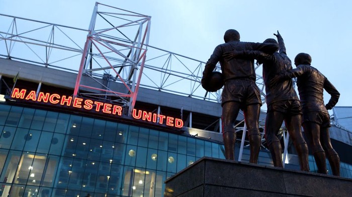 MANCHESTER, ENGLAND - FEBRUARY 28: A general view outside Old Trafford prior to the FA Youth Cup: Sixth Round match between Manchester United and Wigan Athletic at Old Trafford on February 28, 2020 in Manchester, England. (Photo by Charlotte Tattersall/Getty Images)