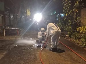 5 Warganya Corona, Disinfeksi Perumahan di Parepare Digelar hingga Malam