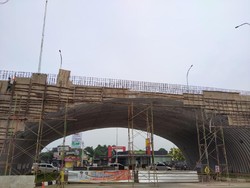 Lagi PSBB, Flyover Gaplek Anti Macet di Pamulang Mulai Berwujud