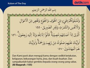 Surat Al Baqarah ayat 155 - 157 : Keutamaan  Bersabar saat Mendapat Ujian
