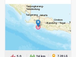 Gempa 5 M, Warga Sukabumi Lari ke Luar Rumah