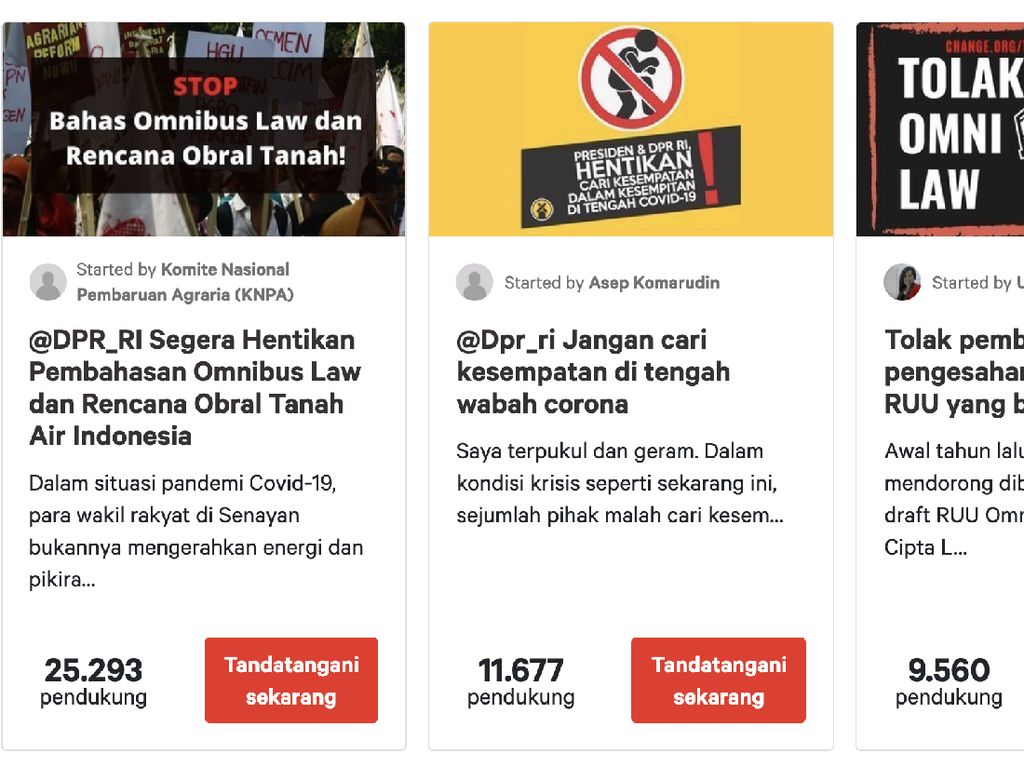 Netizen Desak DPR Tunda RUU Kontroversial Saat Pandemi Corona