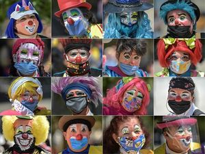 Ketika Para Badut Protes Tak Bisa Tampil Gegara Corona