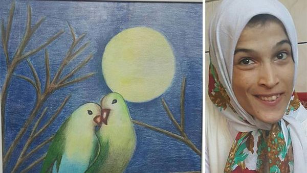 Keren! Wanita Penyandang Disabilitas Ini Lukis Wajah Pakai Kaki