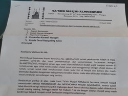 Heboh Viral Surat Rencana Takmir Hendak Robohkan Masjid di Banyumas