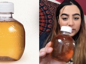 Tren Baru di TikTok, Gigit Botol Jus Apel yang Keluarkan Bunyi Renyah!