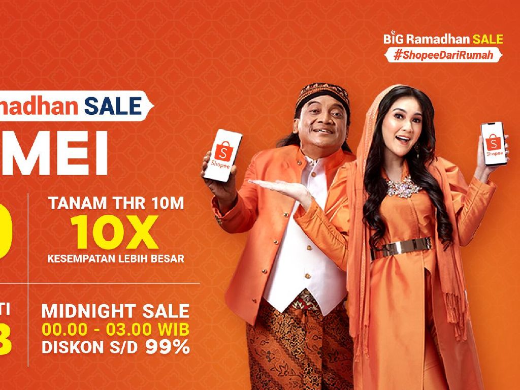 Besok! Belanja Lebih Murah di Promo Puncak Shopee Big Ramadhan Sale