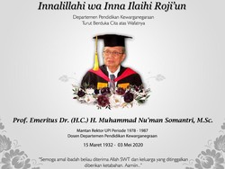 Mantan Rektor UPI Numan Somantri Tutup Usia