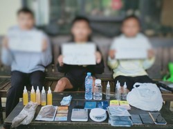 Pertama di Sulteng, Pengedar Tembakau Gorila Cairan Liquid Vape Ditangkap