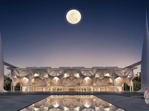 Pesona Masjid Bermandikan Cahaya di Dubai