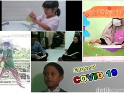 Menggemaskan! Aksi Bocah TK di Sukabumi Edukasi COVID-19 Lewat Video