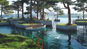 Taman Terapung Cantik di Denmark