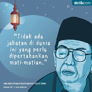 Gus Dur: Tidak ada jabatan yang perlu dipertahankan mati-matian Gus Dur: Tidak ada jabatan yang perlu dipertahankan mati-matian