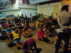 Razia PSBB, Ratusan Warga Gowa yang Nekat Keluyuran Diamankan Polisi