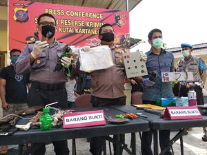 Kawanan Pencuri Baterai Menara BTS dI Kukar Kaltim Ditangkap