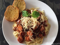 Resep Spaghetti Saus Sosis Untuk Buka Puasa