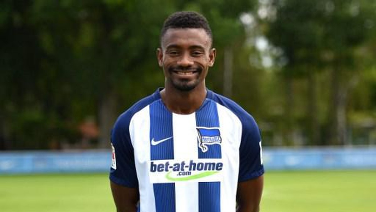 Kalou sudah bermain di Hertha sejak 2014. Foto: AFP/BRITTA PEDERSEN