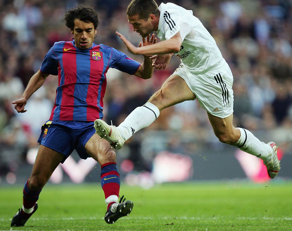 Michael Owen (kanan) saat di Real Madrid