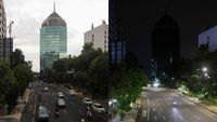 Suasana Jalanan Kota Surabaya Saat PSBB