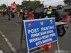 PSBB Jabar, Pemotor Berboncengan di Cibiru Bandung Boleh Lewat