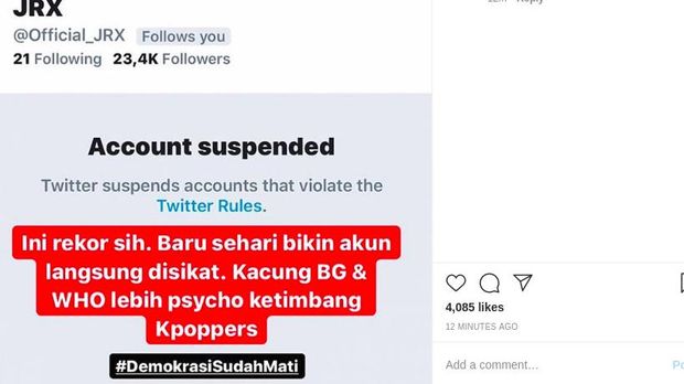 twitter jerinx kena suspend