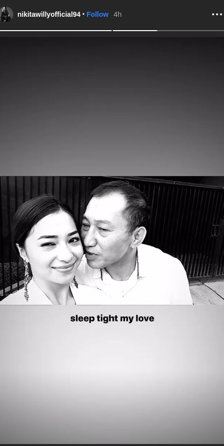 Nikita Willy dan mendiang ayah