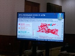 Kasus Positif Corona di Jatim 1.220, Hampir Seluruh Wilayah Jadi Zona Merah