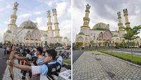 Masjid Hubbul Wathan Jelang Berbuka Sebelum dan Saat Pandemi