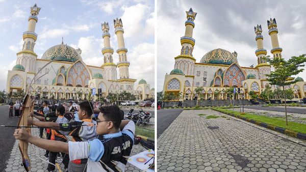Masjid Hubbul Wathan Jelang Berbuka Sebelum dan Saat Pandemi