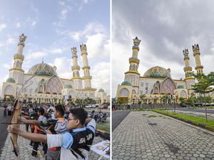 Masjid Hubbul Wathan Jelang Berbuka Sebelum dan Saat Pandemi