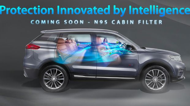 Proton X70 bakal dilengkapi saringan udara kabin N95.