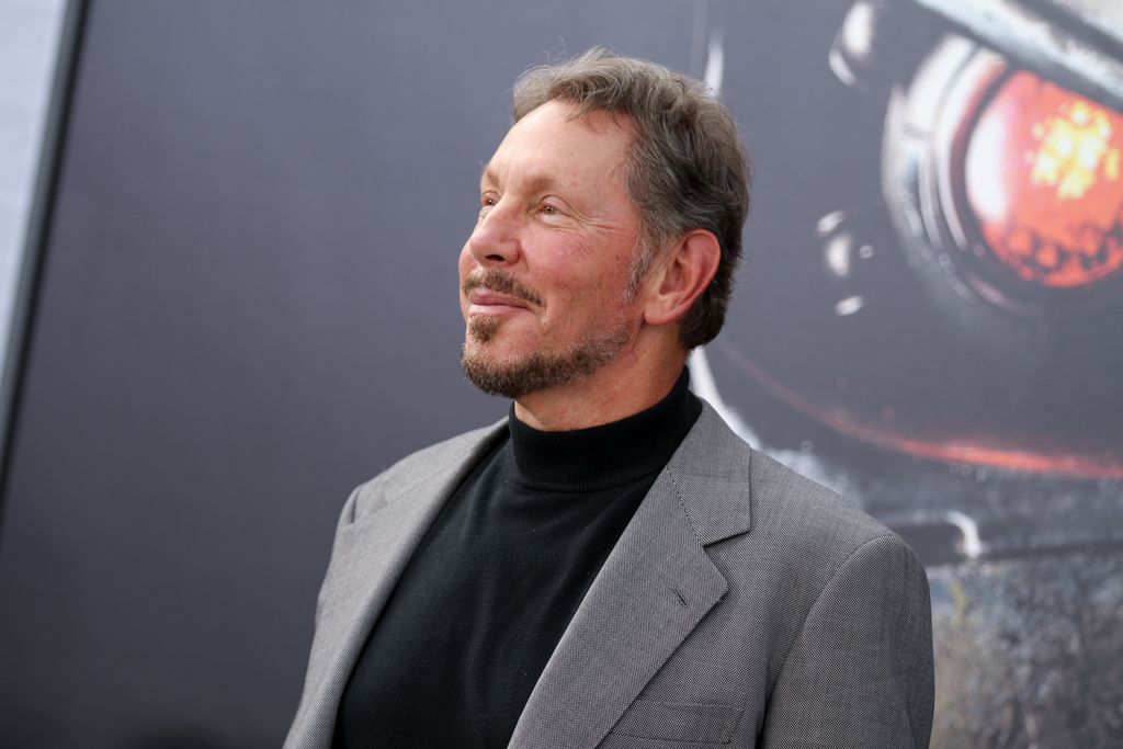 Larry Ellison arrives at the LA Premiere of