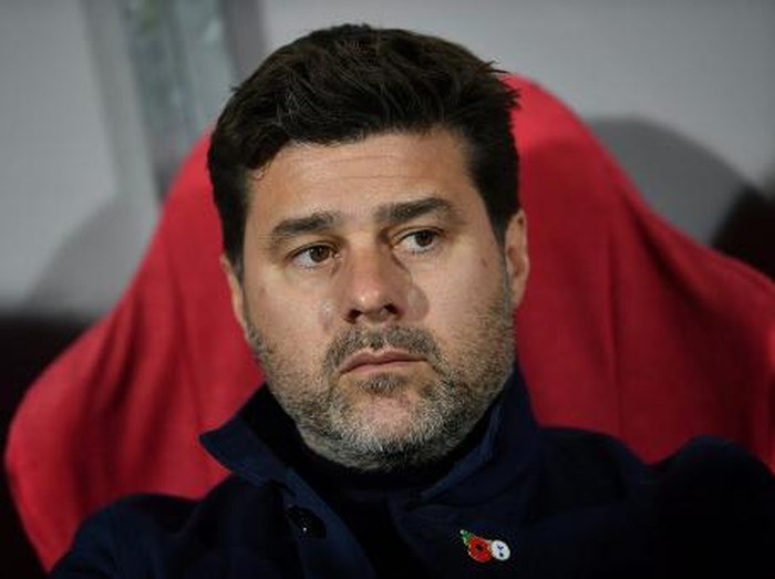 Tottenham Hotspurs Argentinian head coach Mauricio Pochettino looks on prior to the UEFA Champions League Group B football match between Red Star Belgrade (Crvena Zvezda) and Tottenham Hotspur at the Rajko Mitic stadium in Belgrade, on November 6, 2019. (Photo by ANDREJ ISAKOVIC / AFP)