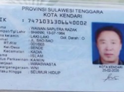 TKA China Pakai KTP Palsu, Disdukcapil Kendari Diinvestigasi