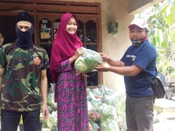 Gotong Royong Saat Pandemi Corona, Warga di Magelang Sedekah Sayur
