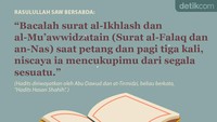 Keutamaan Baca surat al-Ikhlash Serta al-Muawwidzatain Pagi dan Petang
